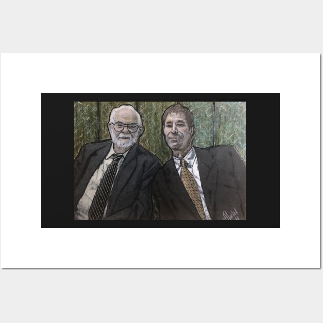 Father and son portrait Wall Art by Artladyjen